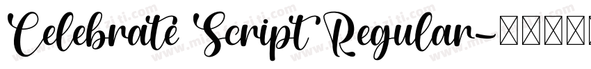 Celebrate Script Regular字体转换